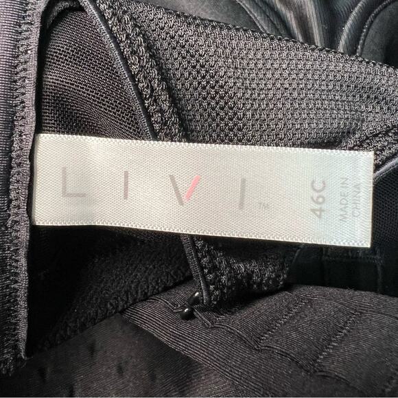 Livi Active Sport Bra 46C Molded UW Adjustable Wicking Gray Max Support NEW - Picture 10 of 10